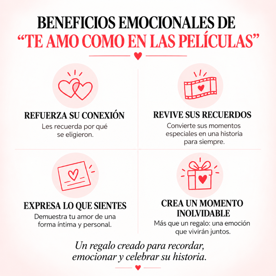 Album imprimible “Te amo como en las películas”