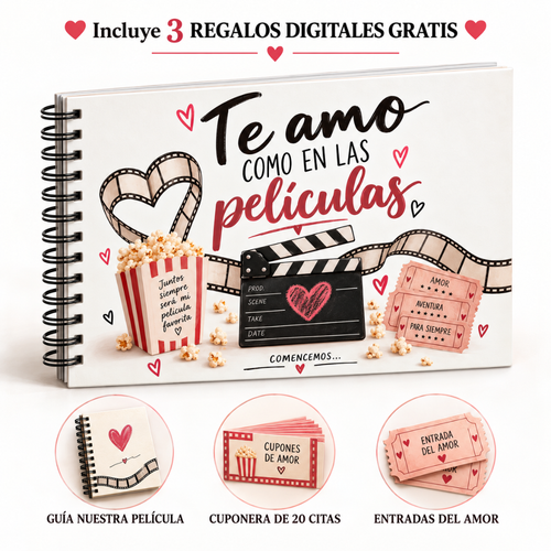 Album imprimible “Te amo como en las películas”