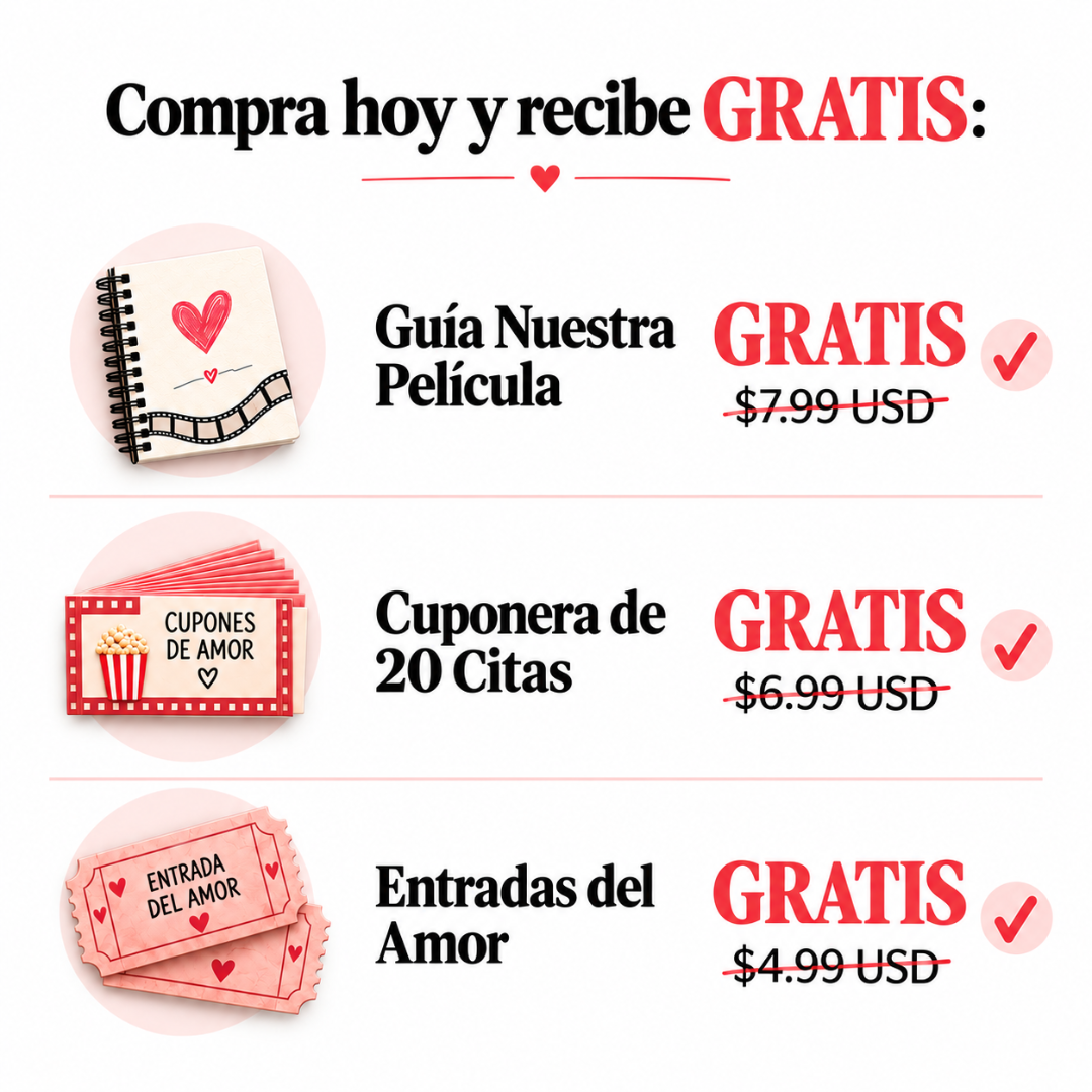 Album imprimible “Te amo como en las películas”