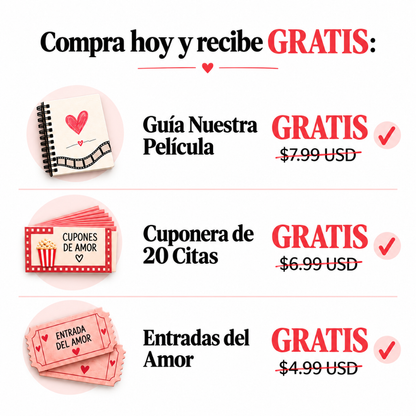 Album imprimible “Te amo como en las películas”